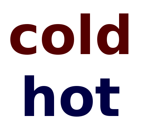 The word &ldquo;cold&rdquo; in dark red above the word &ldquo;hot&rdquo; in dark blue, &ldquo;This contract is art&rdquo; in black text (with the &ldquo;is&rdquo; in a dark red) in a bold san-serif typeface