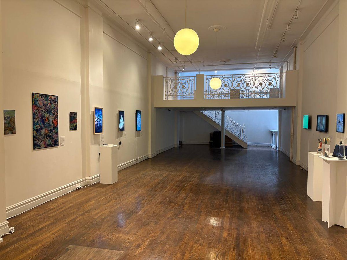 Installation view, ./spiral, SuperRare at Fondazione Aversano, New York, 2026