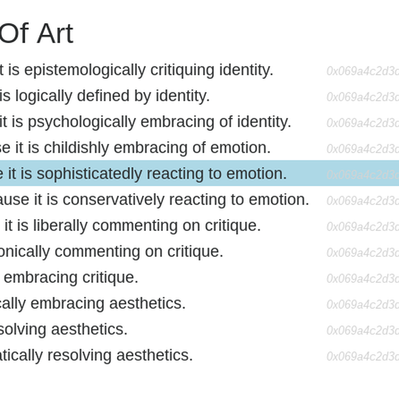 Art Is