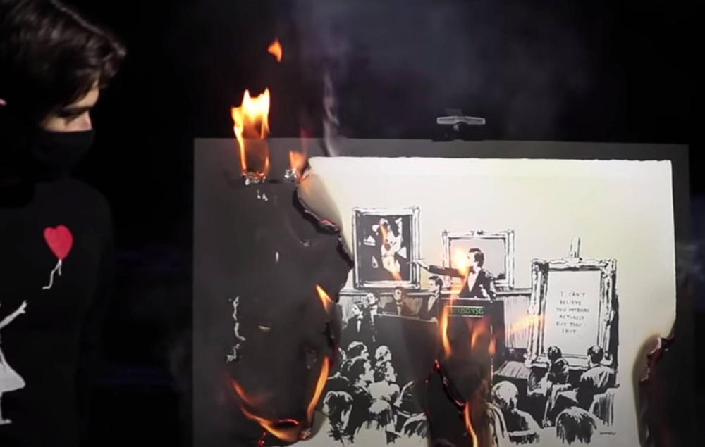 The Large Glass, Burned