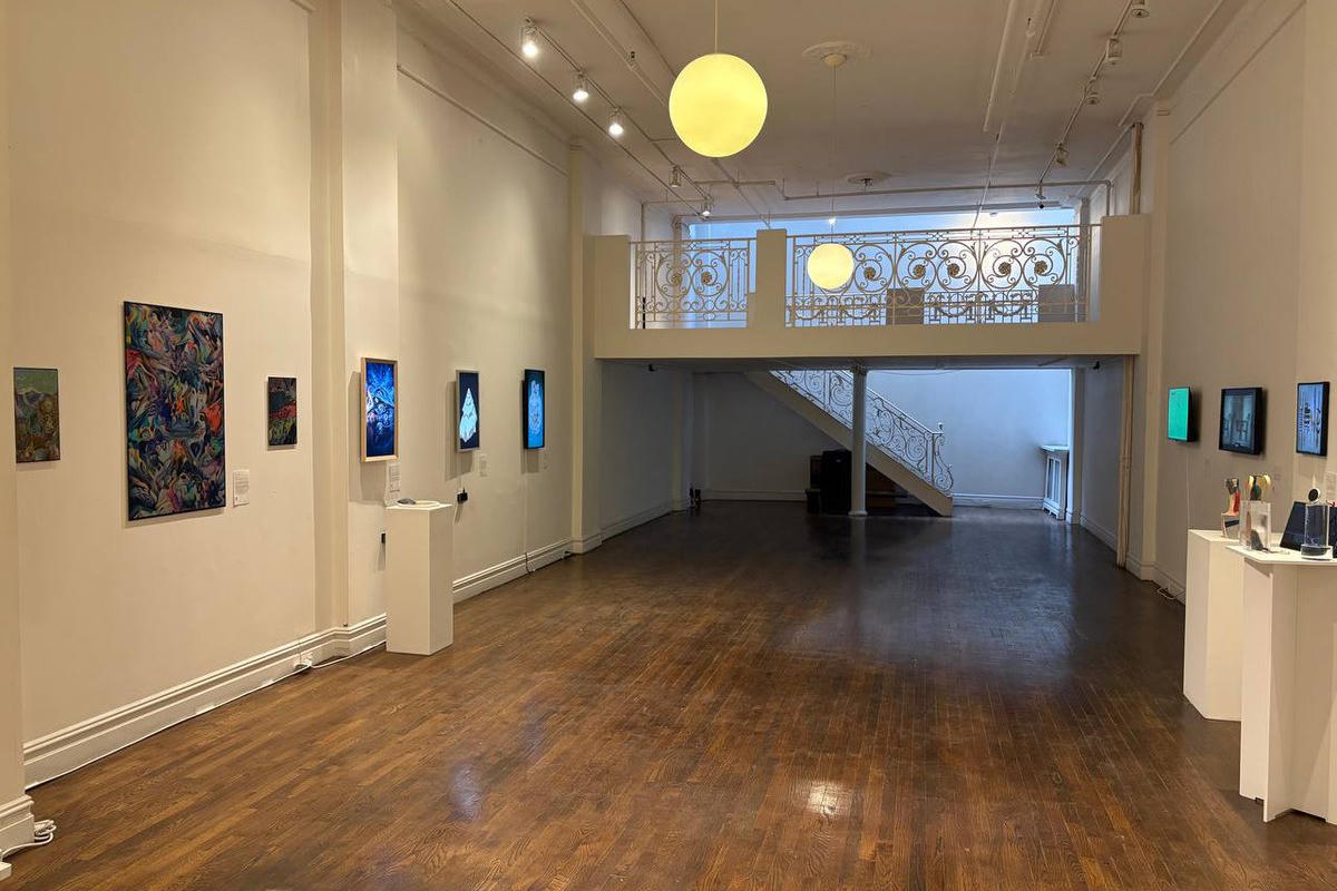 ./spiral installation view from SuperRare, 2026